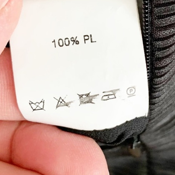 Daniele Carlotta Pleated Mini Dress Large Black NWT - Picture 12 of 13